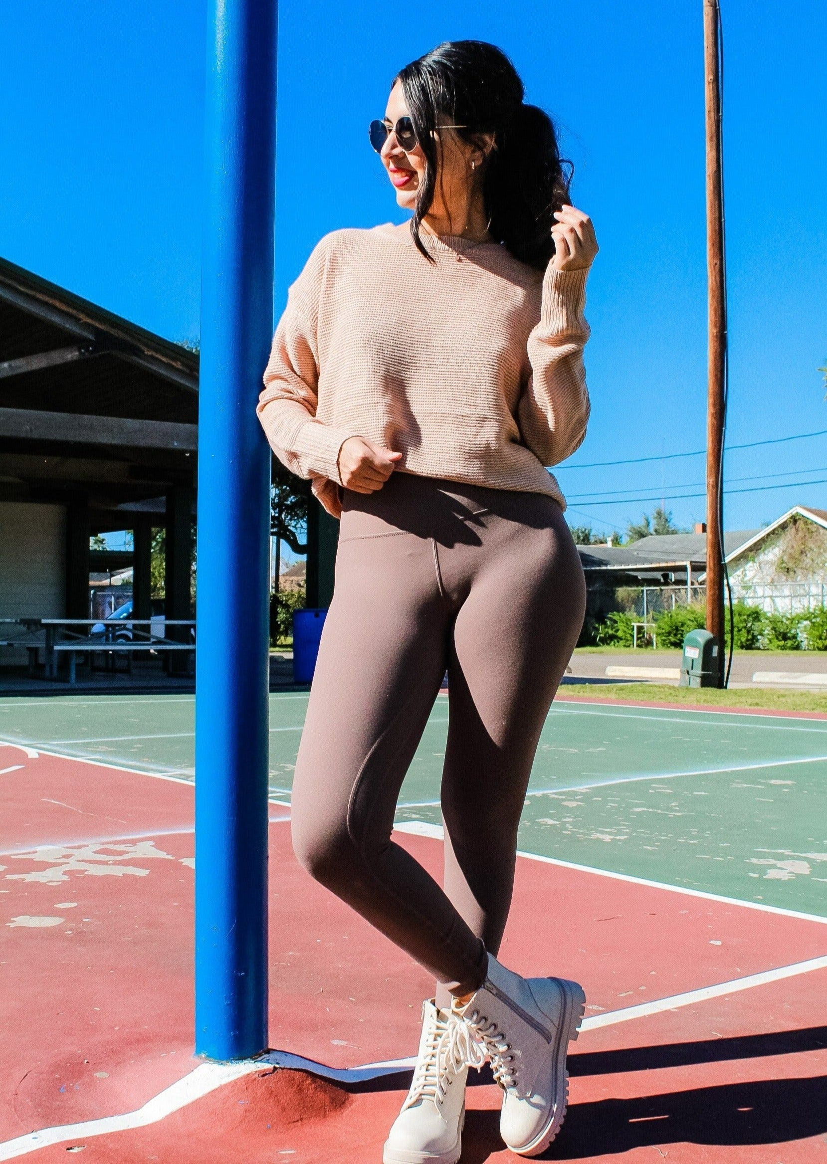 Your Casual Leggings - Brown - Shop 112
