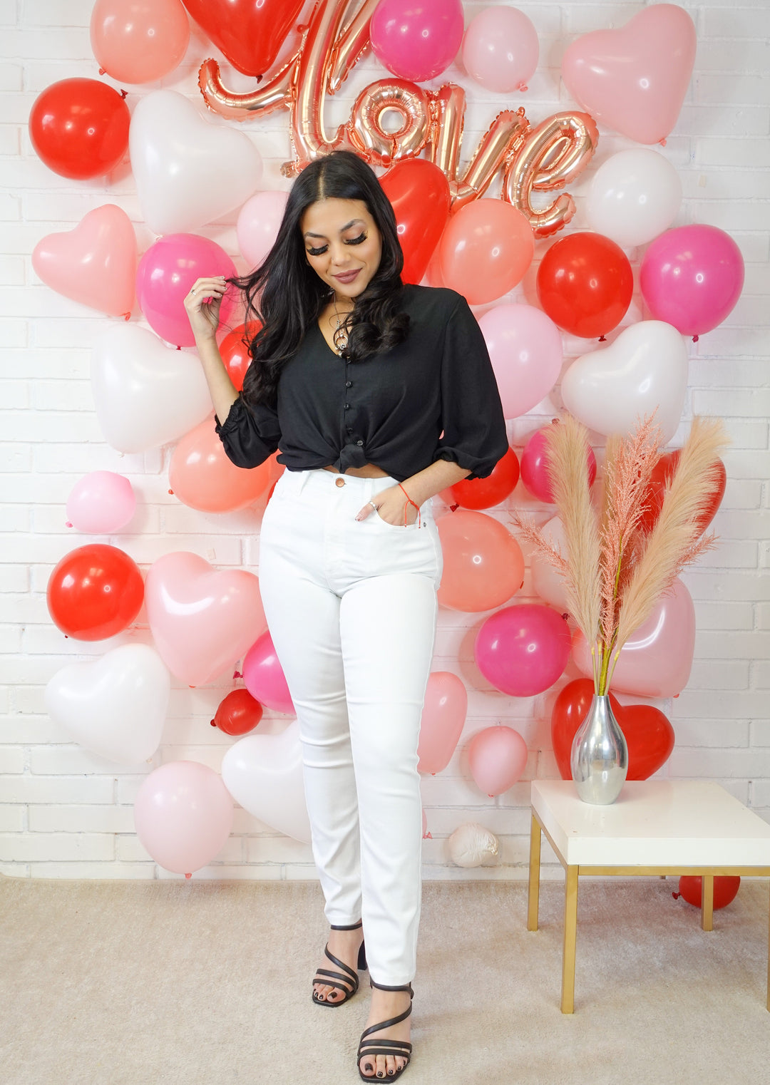 Chill Out High Rise Skinny Jeans - White