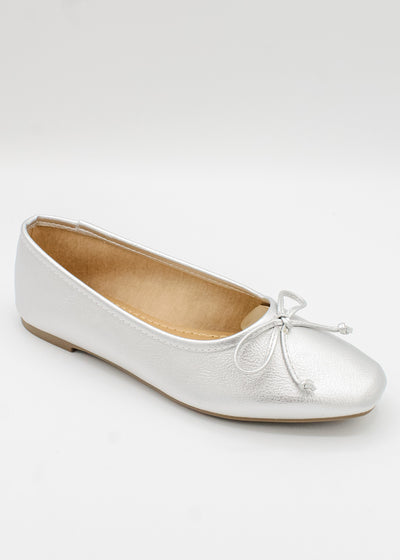 Prima Ballerina Flat - Silver - Shop 112