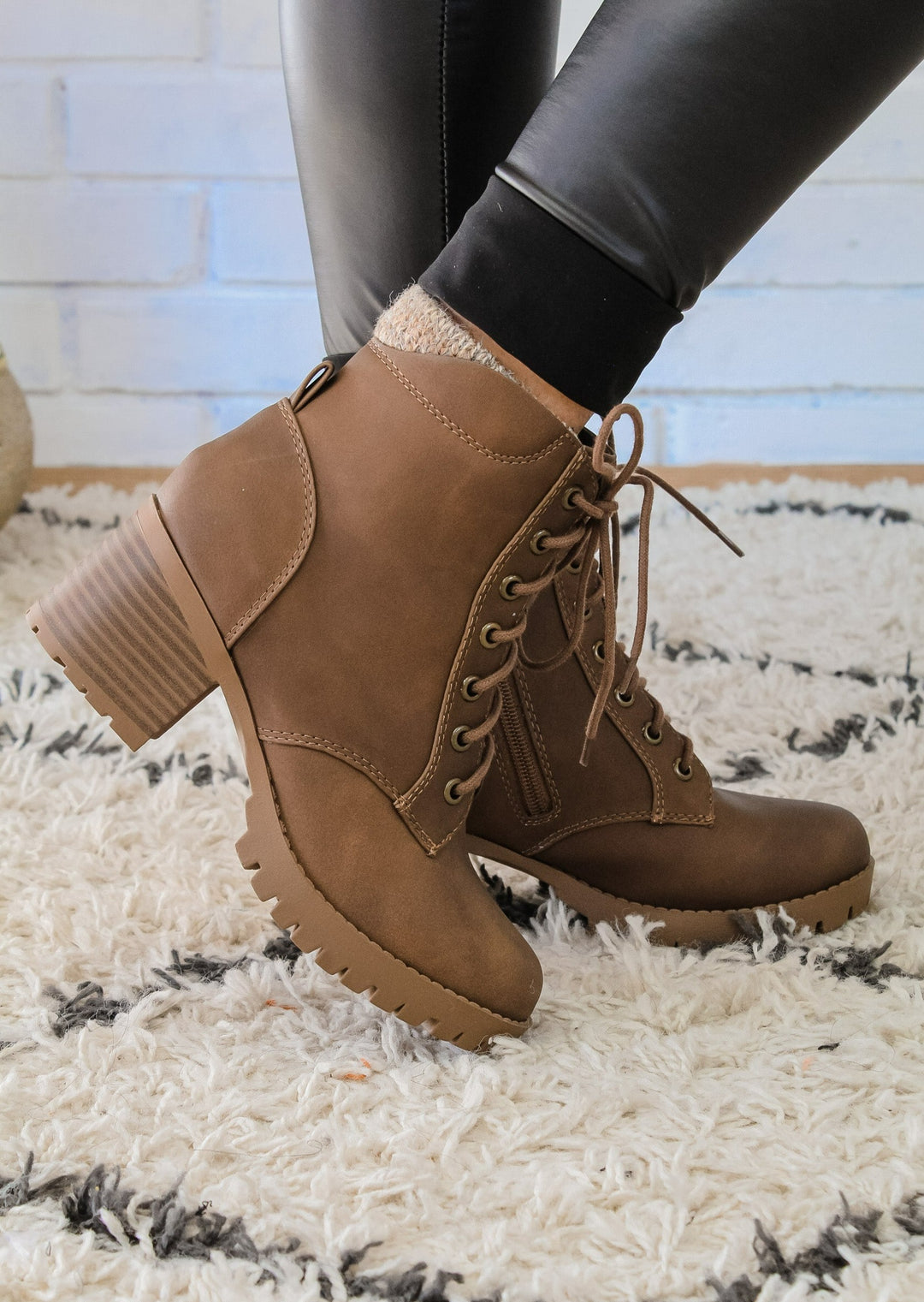 Dream By The Fire Booties- Light Brown - Shop 112